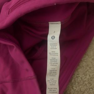 Pink lululemon shorts